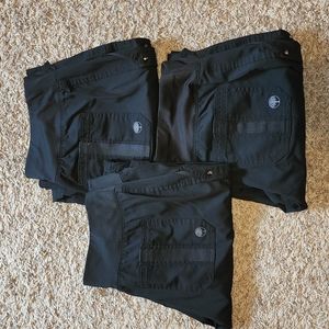 Black healing hands scrub pants bundle